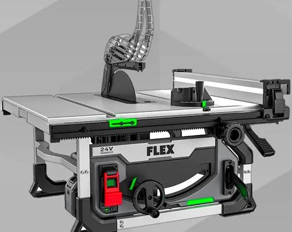 Flex выпускает беспроводную настольную пилу с технологией Cut Sense