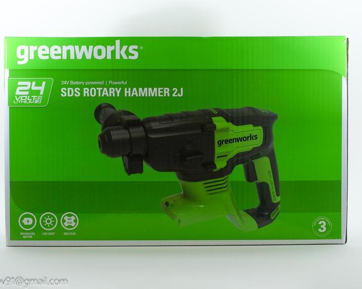 Нашел замену сетевому перфоратору! Обзор аккумуляторного перфоратора Greenworks SDS Rotary Hammer 2J (GD24SDS2k4)