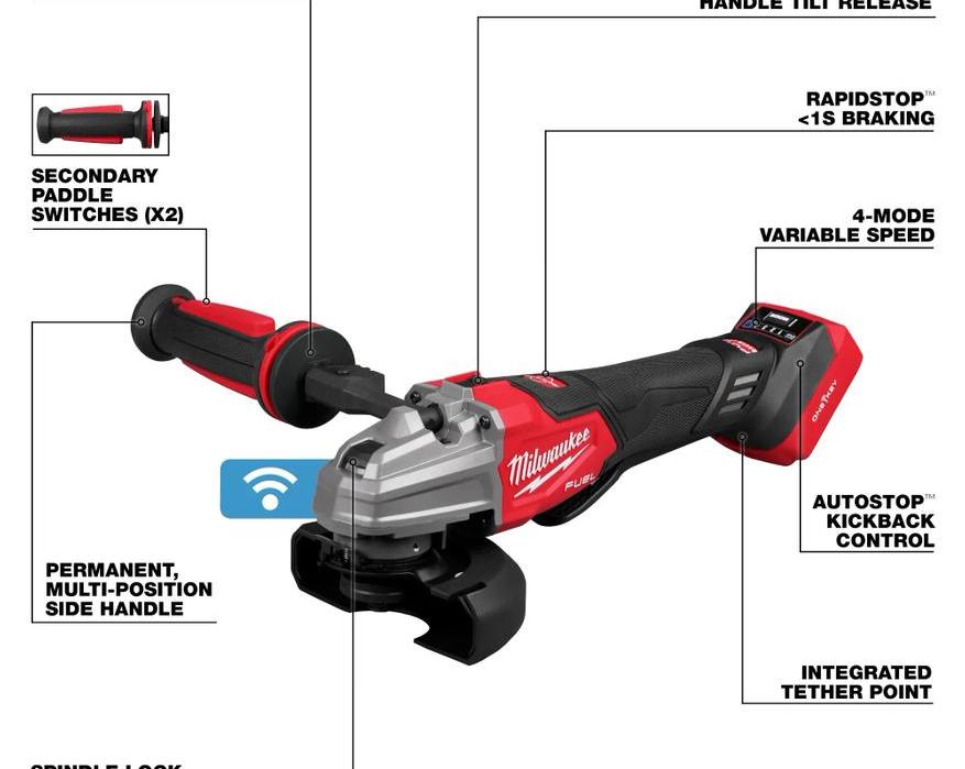Milwaukee выпустила углошлифовальную машину M18 FUEL™ 4