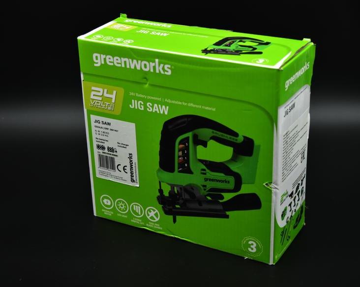 Greenworks GD24JS: бытовой аккумуляторный лобзик высокого класса